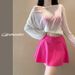 Plus Size Swimwear 3-Piece Set Tummy Control Bikini With Underwire & Long Sleeve Cover-Up For Women_ecoleips.com