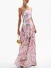 Women's Clothing Women's Strapless Printed Dress Slim Fit Fashionable Sleeveless_ecoleips.com