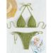 Women's Halter Neck Bikini Swimsuit Lace Up High Waist Two Piece Sexy Relaxed Everyday Wear Comfortable Feshion_ecoleips.com