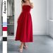 DiYun European And American Style Elegant Strapless A-Line Long Dress Women's Clothing 2025 Summer_ecoleips.com