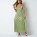 Women's Clothing Women's Silk Casual Pleated Long-sleeved Satin Top_ecoleips.com