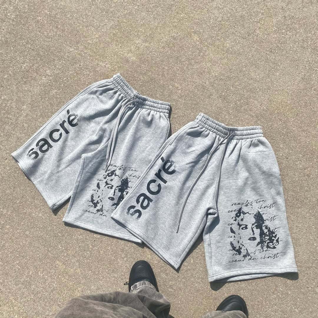 Y2K Vintage Hip Hop Shorts for Women Casual American Retro Street Style Printed High Street Punk Fashion European And American_ecoleips.com