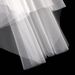 Simple Double-Layer Bridal Veil With Metal Comb – Short Wedding Veil For Ceremony, Party & Photo Shoots, 60-80cm Length (White/Beige/Black)_ecoleips.com