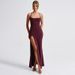 Women's Slim Fit Spaghetti Strap Dress Backless with Slit European And American Export Basic Summer Sexy Dress 2024_ecoleips.com