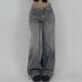 Vintage Draped High-Waisted Wide-Leg Jeans For Women 2025 Spring New Loose Straight Casual Versatile Long Pants Trendy_ecoleips.com