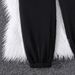 Heartbeat Print Fleece Tracksuit Set – Cozy Thermal Long Sleeve Two-Piece, Winter Loungewear With Soft Brushed Interior (White/Black, Sizes S-XXL)_ecoleips.com
