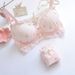 girl Long-term Japanese Style Two-tone Water-soluble Embroidery Film Cup Wireless Fresh Girl Cute Push-up Bra Set_ecoleips.com