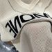 Women's Clothing Cool Refreshing Knitted Short Sleeve Top For Petite Figures Casual Versatile Stylish Cropped Sweater With Lettering New Arrival_ecoleips.com