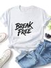 Free-spirited, Unconventional Short-sleeved Shirt, Women's Round Neck T-shirt, Casual Women's Wear_ecoleips.com