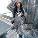 Women's Two Piece Set Hooded Fleece Print Sweatshirt Casual Sportswear Relaxed Everyday Wear Comfortable Feshion_ecoleips.com