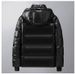 Women's Clothing New Winter Style Black And Gold Down Jacket, Short And Long, Thickened, Hooded, Simple, Unisex, Couple's Glossy Coat, Trendy._ecoleips.com