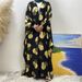 Women’s Clothing Fashion Muslim Cardigan Gold stamped Bat Sleeves Large Swing Elegant Robe_ecoleips.com
