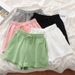 Women's Summer High Waist Ice Silk Sleep Pants Loose Slimming Straight Leg Five Point Casual Trendy Thin Bottoms_ecoleips.com