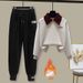 Winter Women's Polo Collar Top & Relaxed Harem Pants Set - Slimming Casual Outfit With Stretch Comfort_ecoleips.com