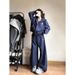 Korean Style Early Autumn New Slimming Sportswear For Women Loose High Street Student Casual Lazy Hoodie Set_ecoleips.com