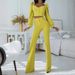 Women's clothing casual palace style lantern sleeve tops bell-bottom pants suit_ecoleips.com