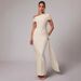 Elegant Solid Color Bodycon Midi Dress, High Waist Off-Shoulder Knit Dress For Women, Chic Casual Party Wear_ecoleips.com