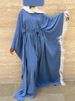 Muslim Dress Casual Loose Bat Sleeve Middle Eastern Robe Dress Islamic Clothing Dubai Abaya_ecoleips.com