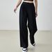 Women's Pants - Wide Leg High Waist Lounge Pants, Breathable & Slim Fit For Casual Wear & Fitness_ecoleips.com