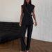 European And American Women's Clothing 2025 Summer New Temperament Double-breasted Waist Waistcoat High Waist Trousers Suit_ecoleips.com