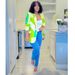 Women's Clothing Long-sleeved Printed Small Suit Small Jacket_ecoleips.com