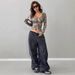 Aria Basics Aria Basics 2025 European And American Fashion Clothing, Sexy Design, Retro Camouflage Branch Pattern, Ultra U-neck, Slim Fit,_ecoleips.com