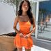 TARUXY Ruffled Bodycon Beach Dress For Women High Waist Slim Mini Dress Ladies Holiday Casual Off Shoulder Sexy Dress Woman 2024_ecoleips.com