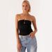 Aria Basics Aria Basics 2025 New European And American Cross-Border Solid Color Sexy Hot Girl Navel-Revealing Off-Shoulder Sleeveless Tube Top_ecoleips.com