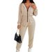 Women's Casual Drawstring Hooded Jumpsuit Autumn/Winter Fashion Romper_ecoleips.com