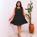 Women's Clothing Round Neck Sleeveless Polka Dot Loose Large Swing Ruffle Dress_ecoleips.com