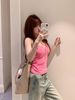 Pure Desire Buttoned Camisole Summer Women's Clothing 2026 New Slim-Fit Casual Versatile Youthful Hot Girl Top_ecoleips.com