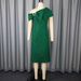 Asymmetric Bow-Sleeve Jacquard Bodycon Dress – Stretch Polyester Cocktail-to-Gala Midi (S-4XL, Emerald/Black/Terracotta)_ecoleips.com