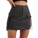 Women's Clothing Low Waist Workwear Skirt Pocket Pure Cotton Mini Comfortable Hip Lifting Casual Short Skirt_ecoleips.com