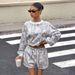 Women's Clothing Printed Long-Sleeved Suit Casual Street Fashion American Style Spring/Summer Pant Set Hot Selling_ecoleips.com