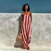 Women's Elegant Casual Striped Sleeveless Camisole Jumpsuit Summer New_ecoleips.com