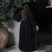 500364 Muslim Dubai Women's Fashion Beaded Long Robe Evening Gown With Belt_ecoleips.com