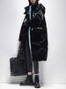 Trendy Glossy No-wash Jacket, Mid-length, Winter Fashion, Thickened, Loose, Over-the-knee, White Duck Down Stylish_ecoleips.com