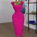 Women's Clothing Square-Neck Crop Top & Bodycon Skirt Set – Summer Elegance (Breathable Polyester, Sweetheart Silhouette, Waist-Defining Pleats)_ecoleips.com