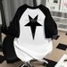 Unisex Heavyweight Pure Cotton Printed Raglan Short Sleeved T-Shirt Base Layer Loose Top for New Spring Summer Autumn_ecoleips.com