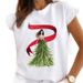 European And American Fashion Women's Clothing, Round-neck Christmas-themed T-shirt For Women_ecoleips.com