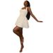 Women's Clothing Fashion Solid Color Dress Sexy Sling One Shoulder Sleeveless Backless A Line Skirt_ecoleips.com