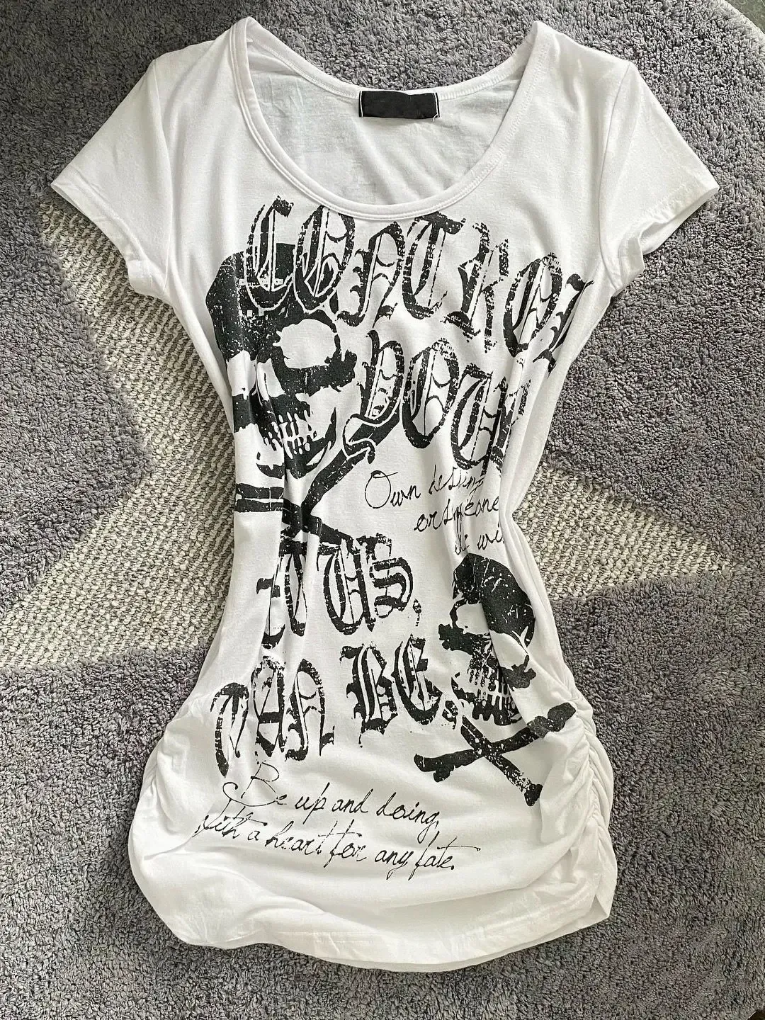 2025 Punk Gothic Grunge T-shirt Vintage Print Short Sleeve Women's Emo Tops Y2K Emo Aesthetic Sexy Streetwear Tees Casual New_ecoleips.com