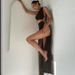 European And American Summer Single Sleeveless Side Slit Sexy Elegant Asymmetrical Shoulder Waist Long Dress_ecoleips.com
