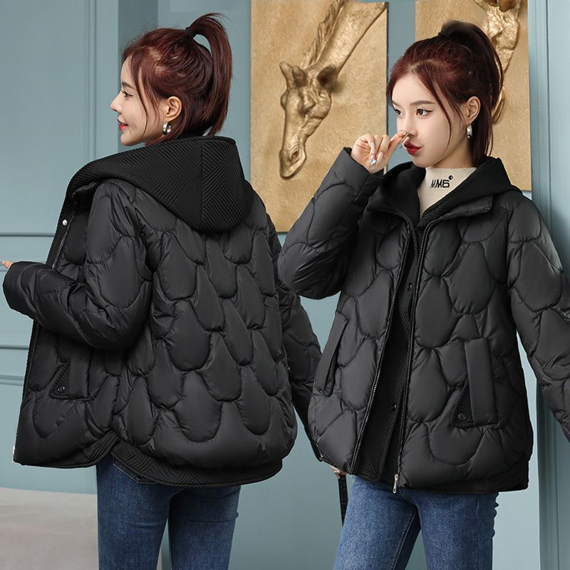 K Women's New Cotton-padded Jacket With Hood; Thickened And Warm; Coat For Women_ecoleips.com