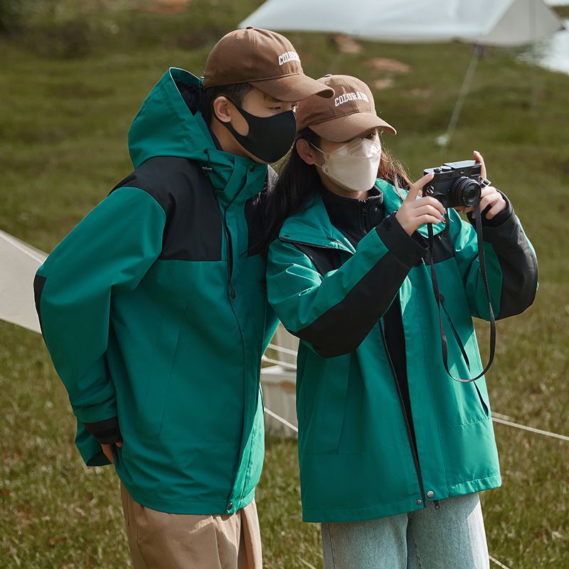 Mountain Style Stormtrooper Couple's Three In One Detachable Fleece Inner Lining With Thickened Warmth And Windproof_ecoleips.com