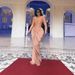 Women's Contrast Trim Backless Bodycon Dress | Sexy Ruffle Detail Party Gown For Night Out & Events_ecoleips.com