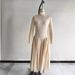 Women's Summer Elegant High Neck Sleeveless Slim Fit Patchwork Dress Casual Long Gown_ecoleips.com