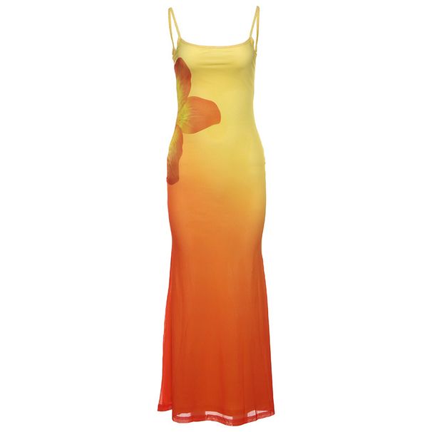 Wind Summer New Women's Clothing Street Fashion Sexy Suspender Long Dress For Women_ecoleips.com