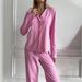 Knitted Milk Silk Soft Skin-Friendly Long-Sleeve Long-Pants Loose Pajama Set European And American Autumn New Home_ecoleips.com