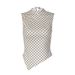 Women's Sleeveless Polka Dot Print Slim Fit Irregular Vest Top European American Style Summer New Arrival Tank Camis_ecoleips.com